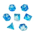 thumbnail image 2 of lionlar Set of 7 Acrylic Polyhedral Dice Party Favors Novelty for Rpg blue, 2 of 9