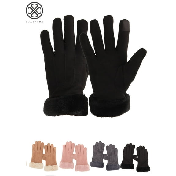 Luxtrada Winter Gloves for Women Touch Screen Warm Gloves Thickened Cold Weather Gloves Casual Outdoor Sports Gloves for Women