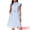 Blue, variant on DARING DIVA Striped Shirt Casual Office Button Down Midi Dress XS Blue