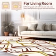 thumbnail image 2 of ODIKA 8'x10' Machine Washable Non-Slip Area Rug, Maze Boho with Abstract and Swirling Accents High Traffic Rug, Brown, 391949, 2 of 7