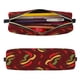 thumbnail image 2 of Easygdp Hot Chili para Estuche de Lápices de Cuero, Estuche de Papelería de Cuero, Estuche de Gran Capacidad con Cremallera, 2 of 7