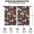 thumbnail image 2 of Blackout Kids Curtains,Pioneer Flower Floral Print Pattern Childrens Insulated Curtains Set Of 2,Bedroom Essentials,Toddler Room Decor 42"x63", 2 of 5