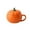 🥑 Orange _New#1842, variant on Ceramic Pumpkin Bowl with Lid MicrowaveHalloween Thanksgiving Tableware