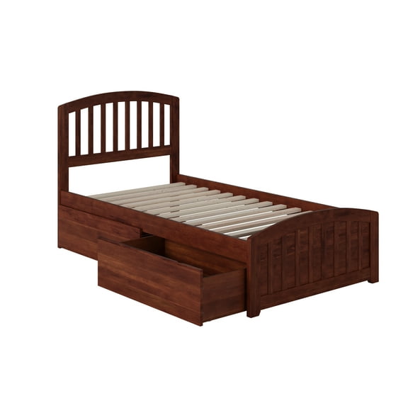 Richmond Platform Bed with Matching Foot Board with 2 Urban Bed Drawers in, Multiple Colors and Sizes
