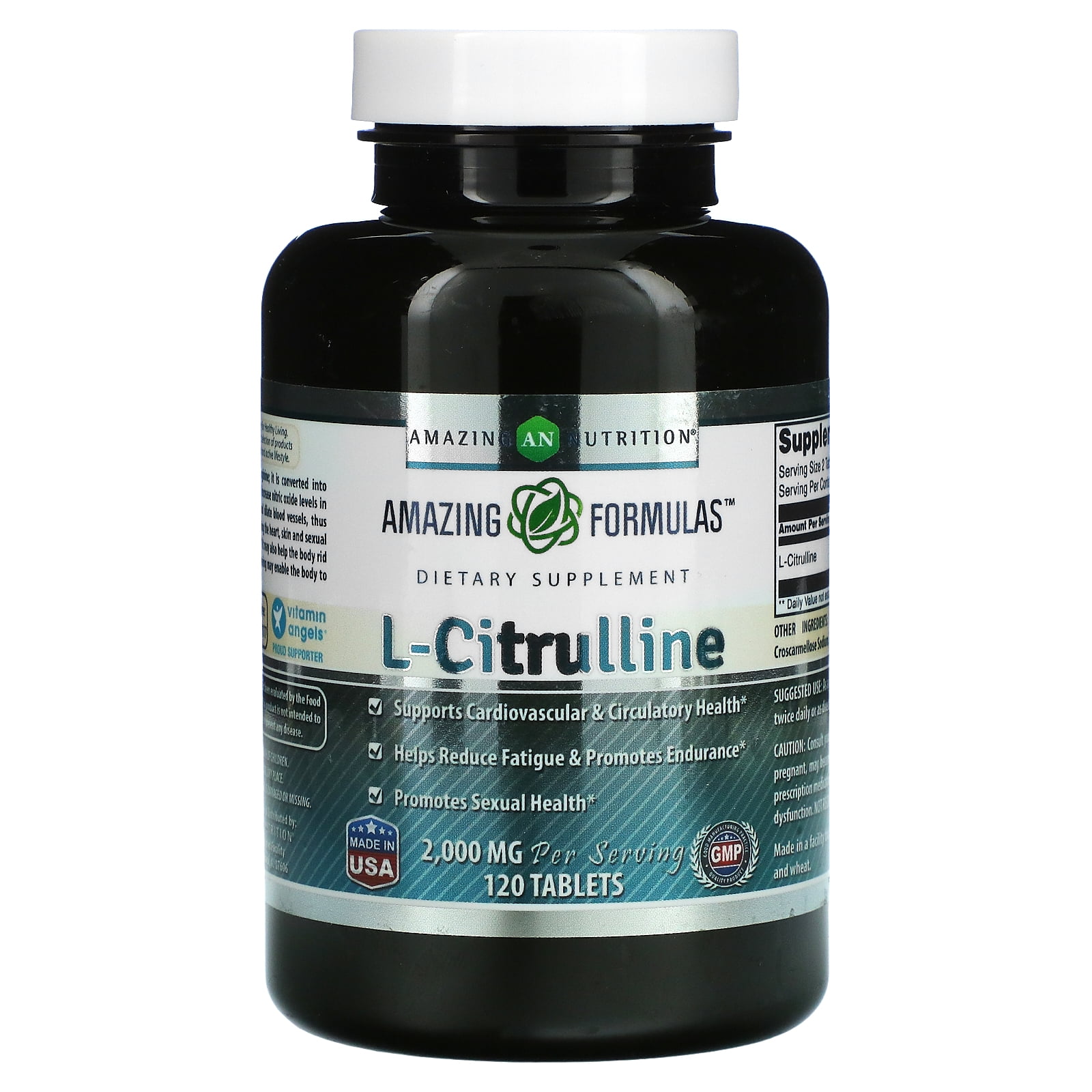 LCitrulline, 1,000 mg, 120 Tablets, Amazing Nutrition