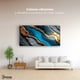 thumbnail image 2 of Cuadro Decorativo Canvas Abstracto Corriente Turquesa 120x60, 2 of 3
