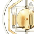 thumbnail image 3 of Elk Home 13-Inch Wide Geosphere Sconce, Contemporary, Polished Nickel, 3 of 4