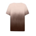 thumbnail image 4 of JMKQLZ Blouse Décontractée à Manches Courtes Dégradées et Col en V pour Femmes, 4 of 5