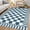 Blue, variant on Garvee 9'x12' Checkered Area Rugs Modern Geometric Rug, Washable Non-Slip Low Pile Indoor Carpet for Living Room Bedroom Dining Room, Blue