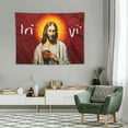 thumbnail image 2 of ONETECH  Funny Jesus Tapestry Jesus Christ I Saw That Tapestry Wall Hanging Christmas Wall Tapestry for Bedroom Aesthetic Black White Funny Words Tapestry for Living Room College Dorm Decor,, 2 of 7