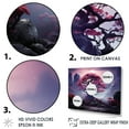 thumbnail image 3 of Designart "Pink Mystique In Amethyst Woods III" Tree Redwood Wall Art Living Room, 3 of 7
