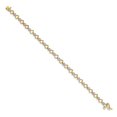 thumbnail image 2 of 14k Diamond Heart Link Bracelet BM4608, 2 of 3