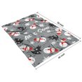 thumbnail image 4 of Gray Christmas Snowman Pattern Blanket,Comfortable Soft Flannel Throw Blanket,All Season,Warm Lightweight Blankets for Sofa Bed Couch Living Room Chair,40"x50", 4 of 4