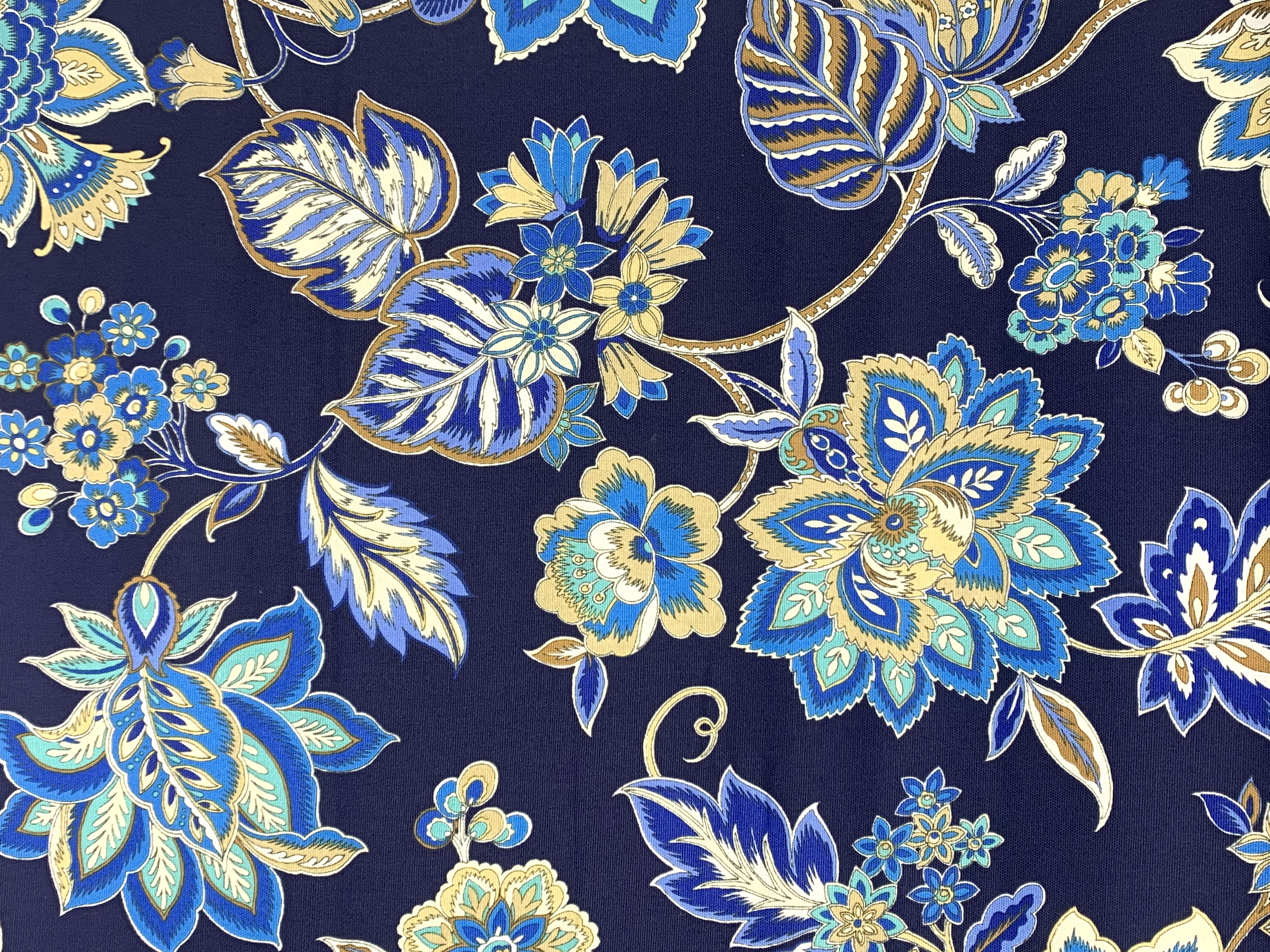 Waverly Inspirations 45" 100% Cotton Printed Sewing & Craft Fabric By the Yard, Floral Blue - image 2 of 3