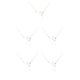 thumbnail image 1 of Sonducket Clásico Ins Doce Signo del zodiaco Constelaciones Tema Amistad Collar Rhinestone Chic Cómodo Encanto Colgante Aries Plata Aries Plata 5piezas Sonducket CBP222166, 1 of 5