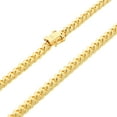 thumbnail image 5 of Nuragold 14k Real Yellow Gold Solid Miami Cuban Link 7mm Chain Bracelet (7"-9") Italian Jewelry for Men, 5 of 11