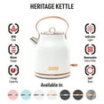 thumbnail image 4 of Open Box Haden Heritage 1.7L Stainless Steel Retro Electric Kettle,Ivory/Copper, 4 of 12