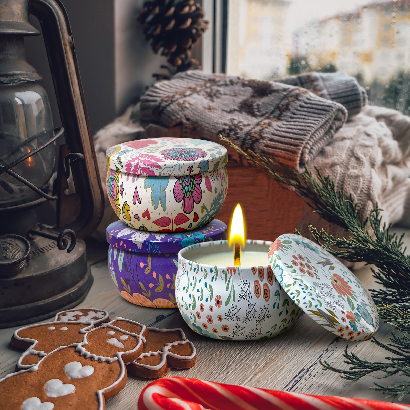 Cacou 6-Pack Scented Soy Wax Candle Gift Set photo 6
