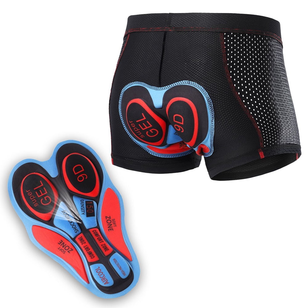 Men's Bike Cycling Underwear Shorts, 3D Padded Bicycle MTB Liner Mountain Biking(S/M/L/XL/XXL