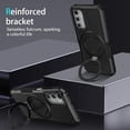thumbnail image 5 of for Samsung Galaxy A35 5G Case, Armour Silicone TPU Bumper Cover Samsung Galaxy A 35 with Rotable Ring Stand, Military Shockproof Protective Cell Phone Case for Samsung Galaxy A35 5 G Black, 5 of 14