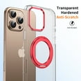 thumbnail image 3 of Magnetic 360° Rotation Ring Stand for iPhone 13 Pro Max Case, Military Drop Protection, Compatible with MagSafe, Non-Yellowing, With Kickstand,Shockproof Anti-fall Phone Case Cover,Red, 3 of 13