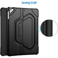 thumbnail image 3 of JETech Case for iPad 9.7-inch (2018/2017 Model, 6th/5th Generation), Double-fold Stand with Shockproof TPU Back Cover, Auto Wake/Sleep （Black）, 3 of 6
