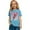 Light Blue, variant on Girls 100 Days of School Shirts Trendy Short Sleeve Shirts T Shirt for Girls 3T Casual Loose Fit Basic Cotton Tops Summer Shirts Size 6-7 Years,Black