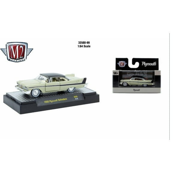 M2 Machines Autothentics Rel 99 1:64 1958 Plymouth Belvedere