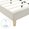 thumbnail image 4 of Modern Sleep Linville Upholstered Bed, Queen, Beige, 4 of 11