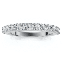Pompeii 1/2ct Diamond Wedding Ring Stackable Womens Anniversary Band 10K White Gold