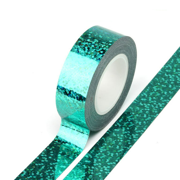 12 Rolls Decorative Glitter Tape Crafting Project Adhesive Assorted Colors 18yd