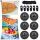 thumbnail image 4 of Anillos en D de material acero inoxidable Parches Kayak Elástico Cuerda elástica Ganchos Paddleboard PVC Inflable Barco Paddle Board Canoa Cubierta Kit de Negro DYNWAVEMX Aparejo de cubierta de kayak, 4 of 8