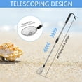 Qenwkxz 2Pcs Sand Sifters 21.3 to 32.6inch Adjustable Telescoping Beach