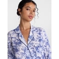 thumbnail image 5 of Joyspun Women's Dreamy Soft Collection Notch Collar Sleepshirt with Long Sleeves, Sizes XS-3X, 5 of 6