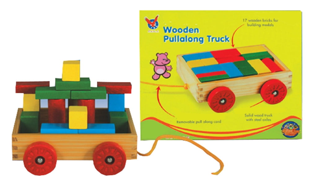 wooden pull along wagon