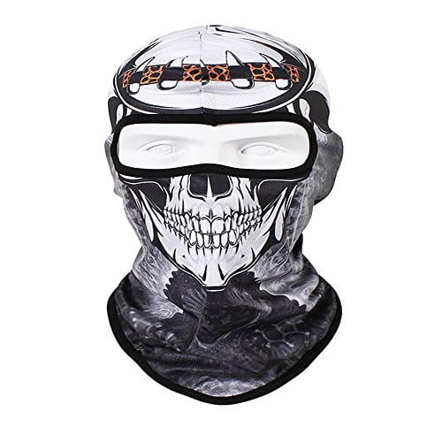 JANSONG - Outdoor Black Hat Skull Ski Mask for Men Airsoft Balaclava ...
