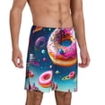 thumbnail image 2 of Sikiie Starry Sky Colorful Donut Mens Pajama Shorts, Lightweight Lounge Pant with Pockets Soft Sleep Pj Shorts for Men4X-Large, 2 of 6