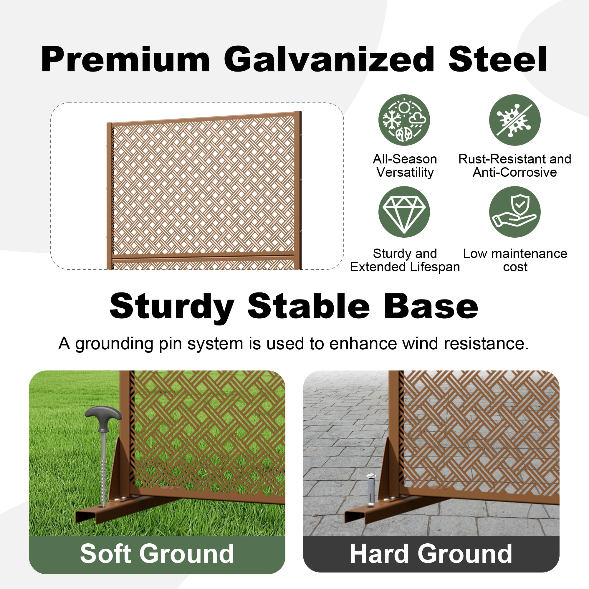 Outdoor Metal Privacy Screen
