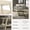 Off White, variant on Espresso Oval Coffee Table with Shelf for Living Room, 48 Inch Wood Center Table with Storage, Birch Veneer