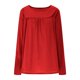 thumbnail image 3 of Camisas de maestra,Blusa plisada de manga larga para mujer, camisa informal de cuello redondo con cinturilla, tejido de punto elástico, ideal para el hogar y la oficina, sopatenor, 3 of 9