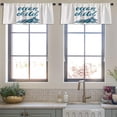 thumbnail image 3 of LALILO Kitchen Curtain Valance Ocean Child Inspirational Rod Pocket Window Curtain 52"x 18" Set of 2, 3 of 5