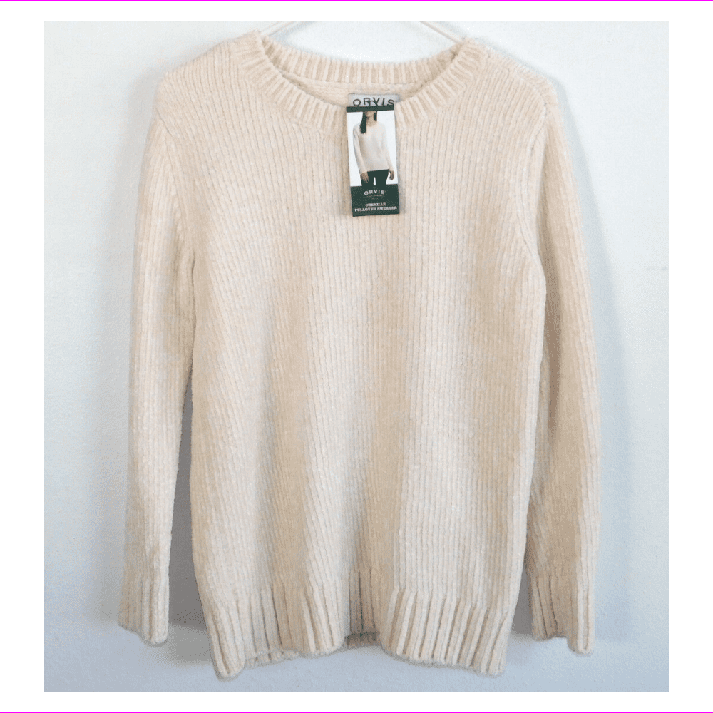Orvis - Orvis Ladies' Chenille Sweater XL/Winter White - Walmart.com ...
