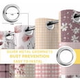 thumbnail image 6 of Boho Spring Floral Blackout Curtains for Bedroom/Living Room, Thermal Insulated Kitchen Curtains, Vintage Flowers Patchwork Plaid Pink Grommet Darkening Window Treatment Drapes 42"x84"x2, 6 of 8