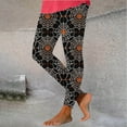 thumbnail image 5 of QATAINLAV Womens Halloween Costume, Leggings for Women Butt Lift High Waisted Sports Pant Fashion Graphic Prints Fitness Skinny Trousers Black 3XL, 5 of 7