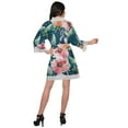 thumbnail image 4 of Moomaya Printed Cotton&nbsp;Robe&nbsp;Women Lightweight Kimono&nbsp;Sleeve Summer Bathrobe, 4 of 6