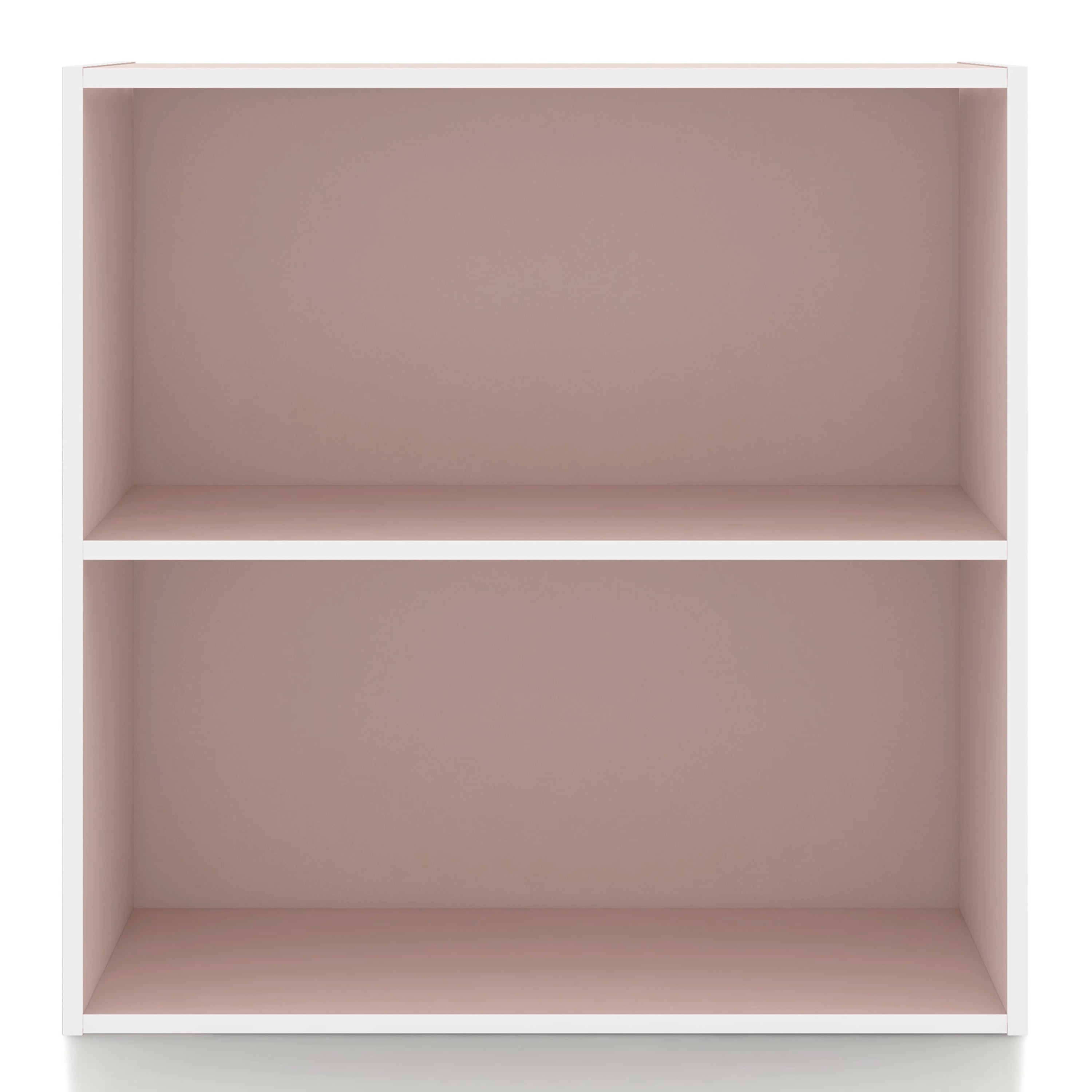 Furniture of America Brooks Stackable 2-Tier Wood Light Pink Kids Bookcase
