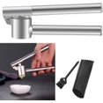 thumbnail image 1 of Garlic Press Mincer - 304 Stainless Steel Garlic Crusher & Peeler Set, Detachable, Heavy-Duty, Rust Proof Garlic Mincer Design for Extracts More Garlic Paste Per Clove, 1 of 5