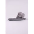 thumbnail image 4 of Pretty You London Women's Dolly Pom Pom Slider Slipper in Gray, 4 of 4