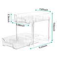 thumbnail image 3 of YTKUS Under Sink Organizer 2 Pack 2 Tier Bathroom Organizers and Storage Stackable Kitchen Pantry Organization, Pull Out Medicine Cabinet Organizer with Movable Dividers, 3 of 7