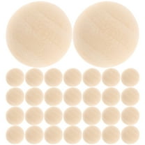 LEORX 100Pcs Half Round Wood Balls for Craft Wood Pieces Smooth Surface DIY Projects Home Decoration